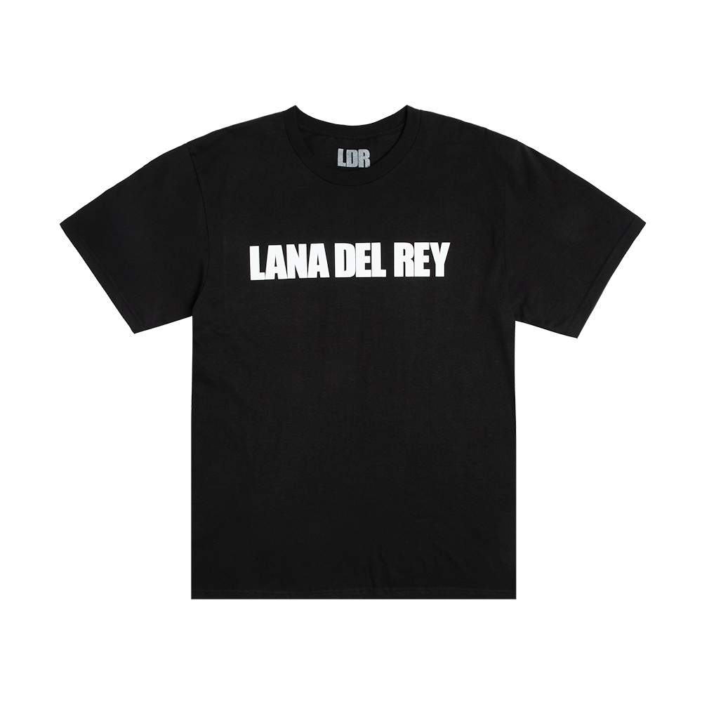 Black T-Shirt With Lana Del Rey Logo - Official Lana Del Rey Store Black T-Shirt With Lana Del Rey Logo - Official Lana Del Rey Store