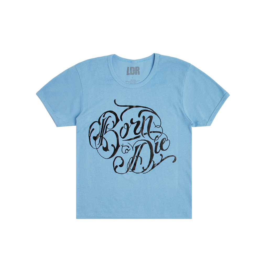 Blue Cropped T-Shirt Born To Die