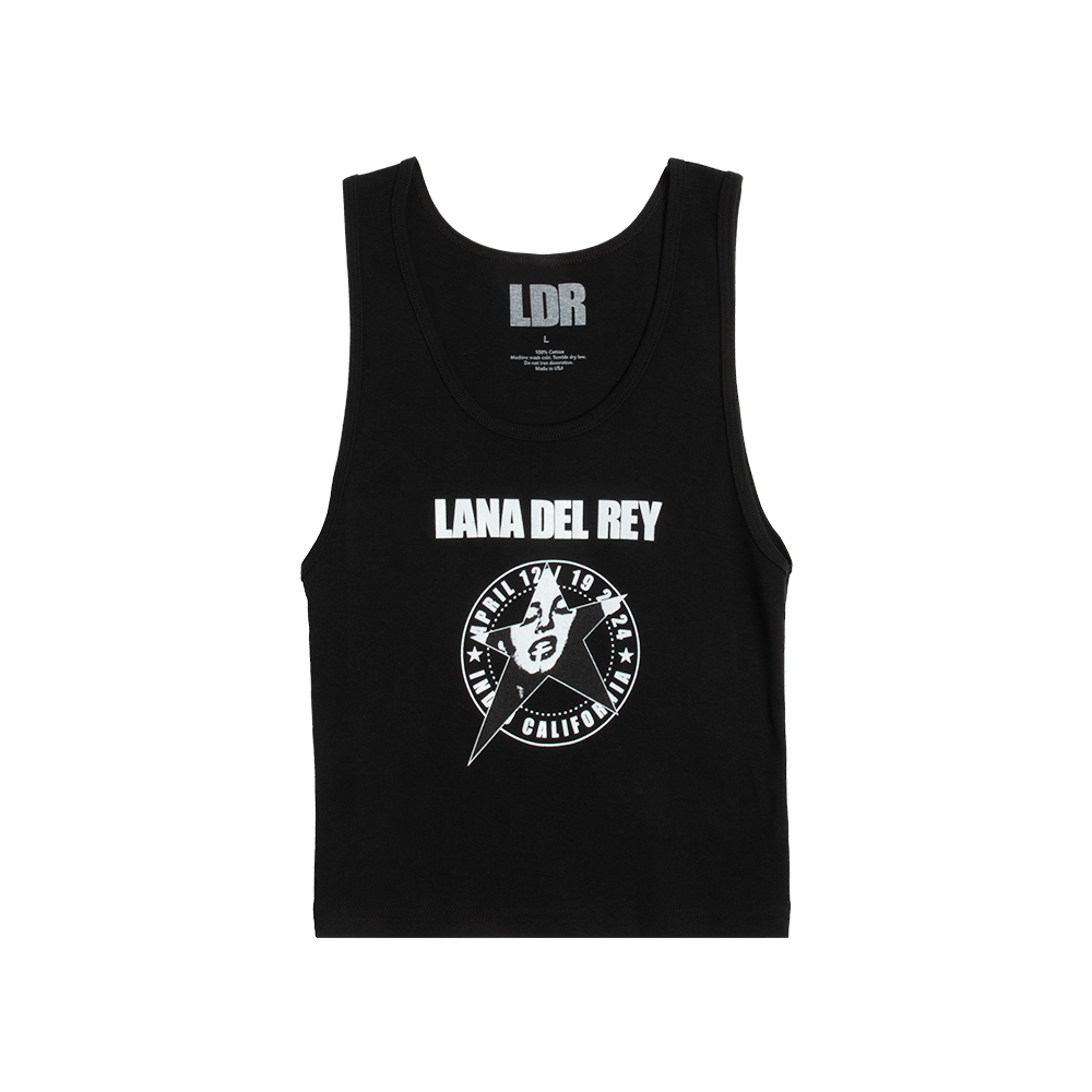Black Tank Top Lana Del Rey Logo