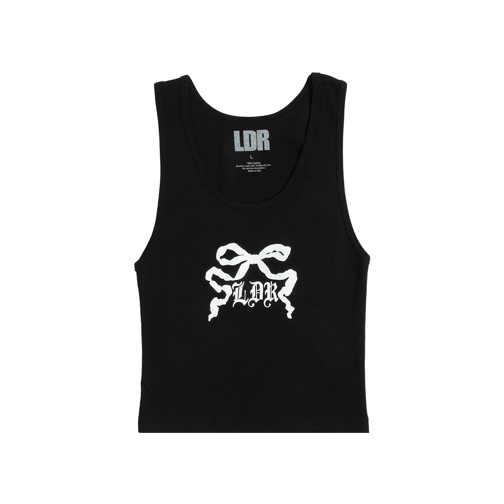 Black Tank Top With LDR Ribbon - Official Lana Del Rey Store