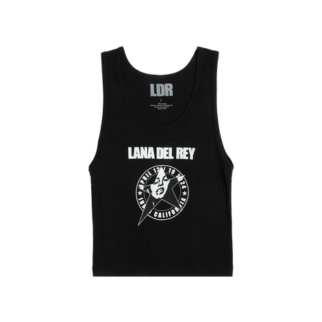 Black Tank Top Lana Del Rey Logo