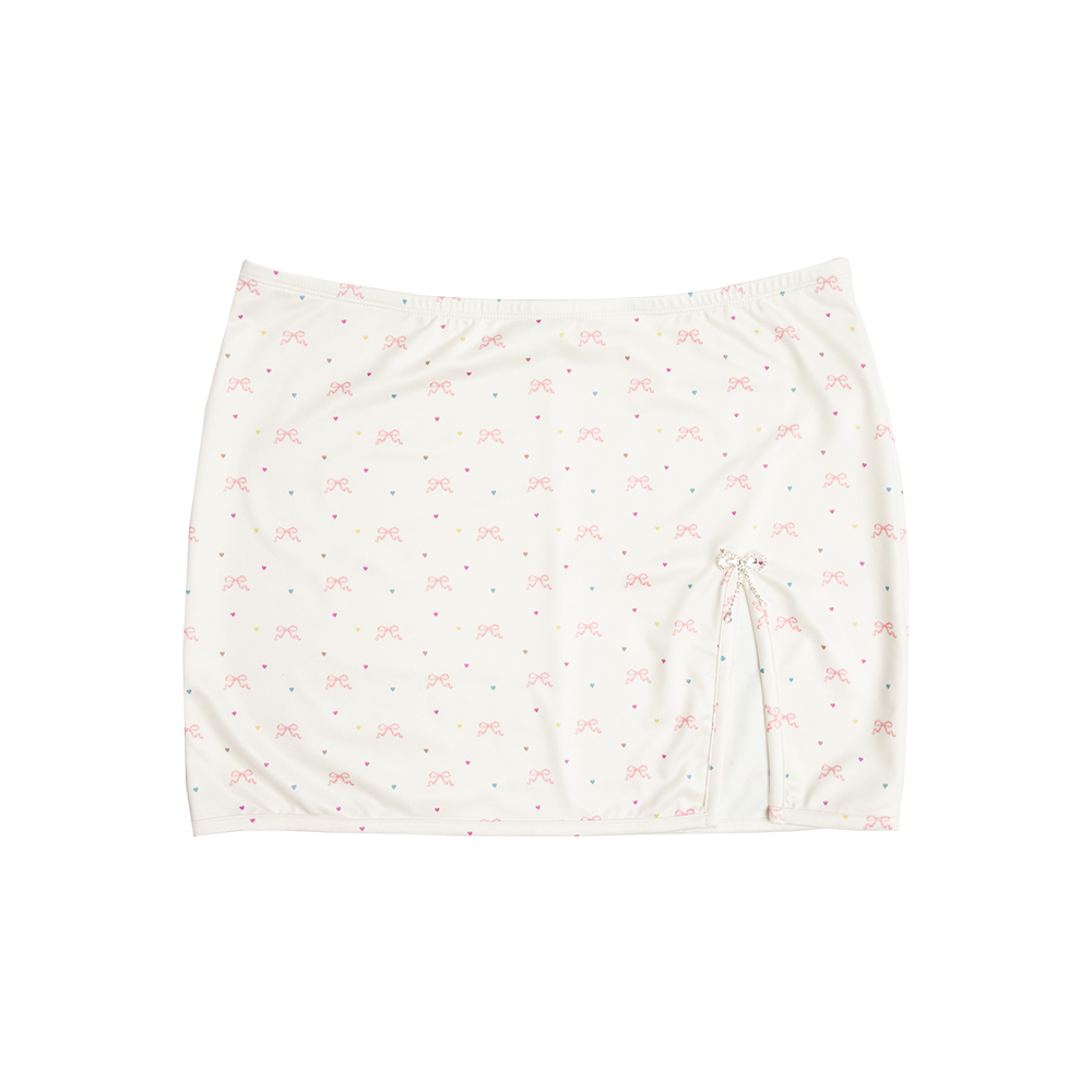Mini Skirt In Bow Print